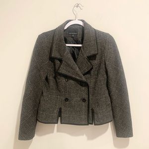 Cynthia Rowley gray wool blend cropped blazer